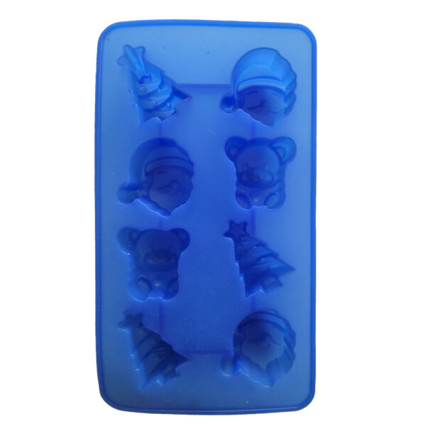 Silicone Mould - Eight Small Christmas Shapes