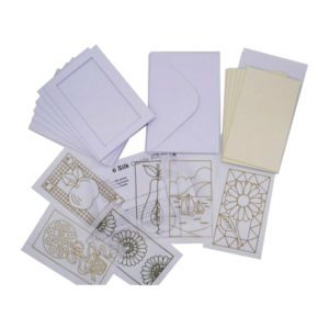 Silk Card Kit Assorted Designs 6 Pack - Kit Contents