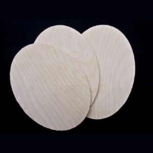 Plywood Plaque 175x125mm Oval Pack 3