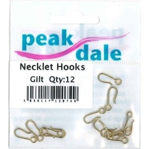 Necklet Hooks Gilt Plated (12)