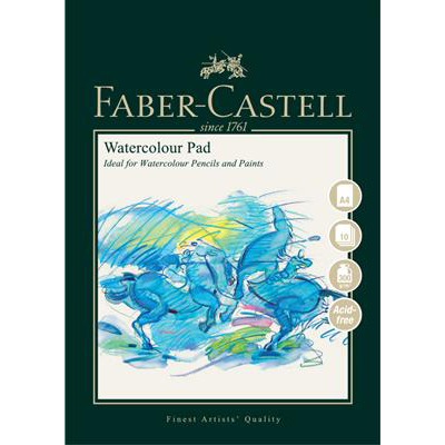 A4 Watercolour Pad 300gsm 10 Sheets - Spiral Bound