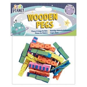 Pegs (20pcs) - Patterned
