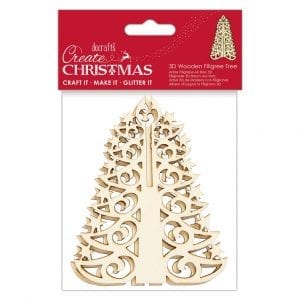 3D Wooden Filigree Tree - Create Christmas