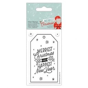 Clear Stamps - Merriest Christmas - Gift Tag