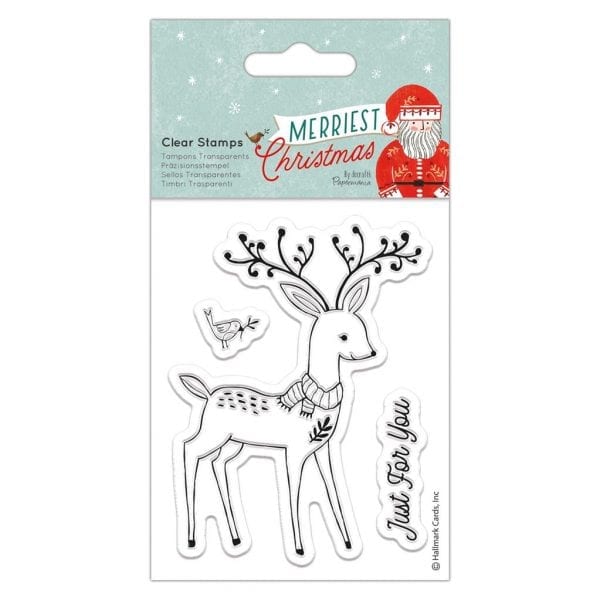 Clear Stamps - Merriest Christmas - Stag