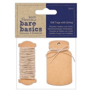Gift Tags with String (12pk) - Bare Basics - Mini Bottle