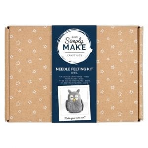 Needle Felting Kit - Simply Make - Owl