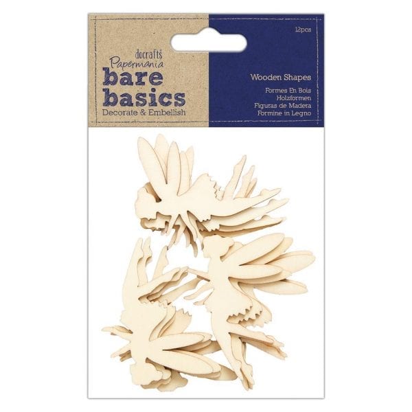 Wooden Shapes (12pcs) - Fairy - Bare Basics