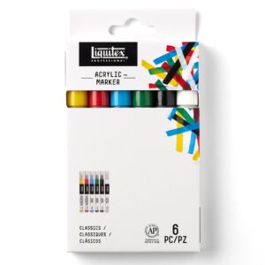 Liquitex Acrylic Marker Classics Set 6 Pack