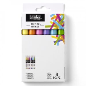 Liquitex Acrylic Marker Vibrants Set 6 Pack