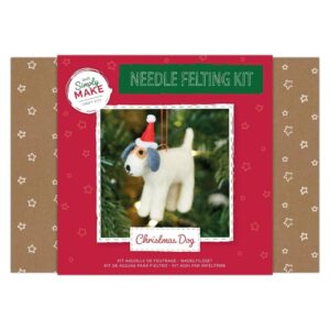 Needle Felting Kit - Christmas Dog