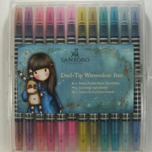 Santoro Watercolour Dual Tip Pens - Pack of 12 Brights
