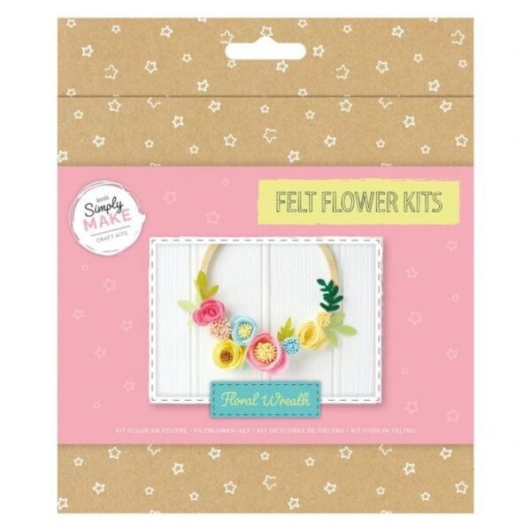 Simply Make Felt Flowers Floral Wreath Kit
