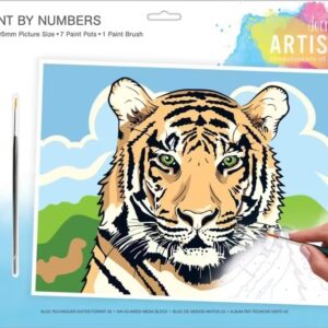 Large Paint By Numbers - Regal Tiger