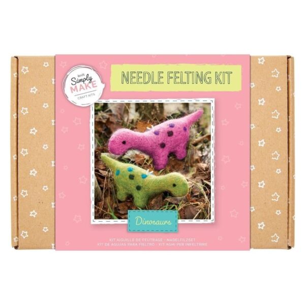 Simply Make Needle Felting Kit - Dinosaurs