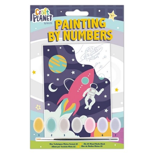 Mini Paint By Numbers Kit - Space