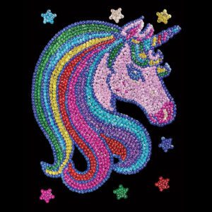 Simply Make Sequin Art Kit - Rainbow Unicorn