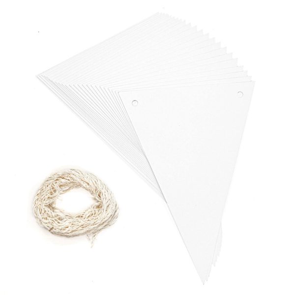 Bunting white board pack 25