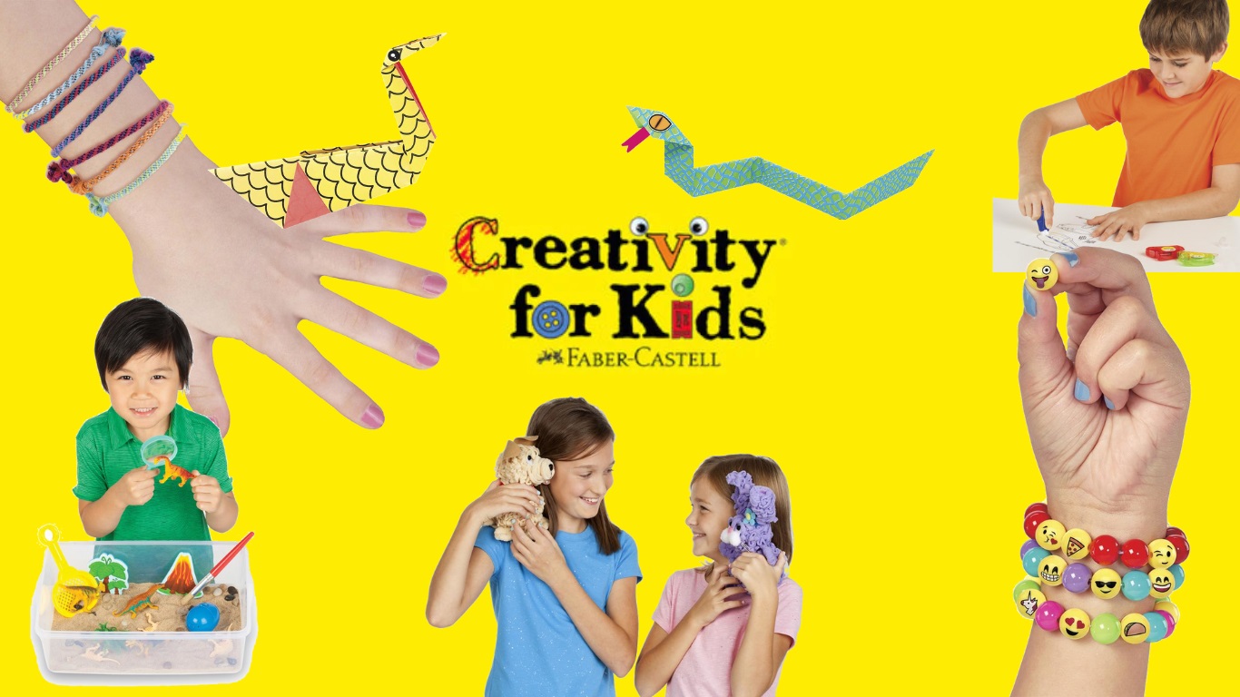 Keep your kids busy with creative crafts from Creativity for kids, by Faber-Castell